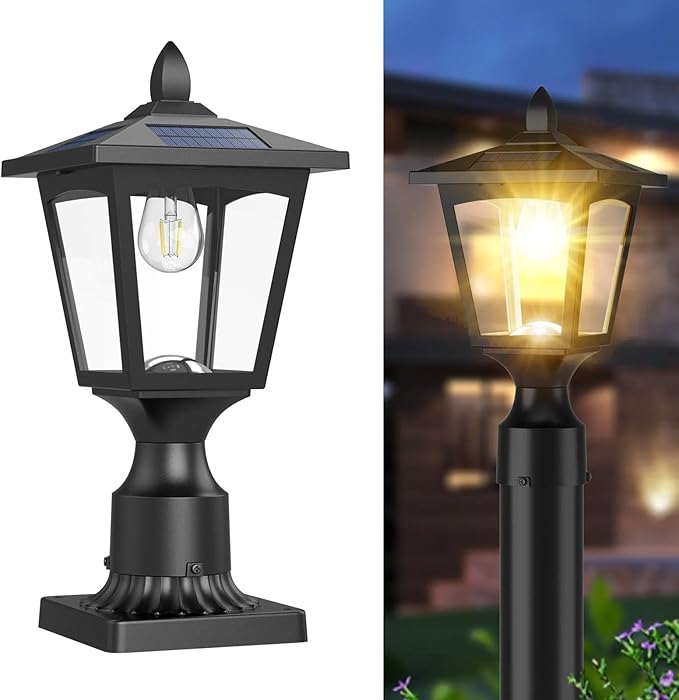 Solar Post Cap Lights for Patio, LED