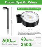 4-Pack Solar Path Lights, Outdoor Garden LED