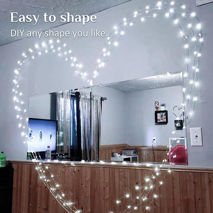 16ft White Outdoor Edison String Lights, Weatherproof