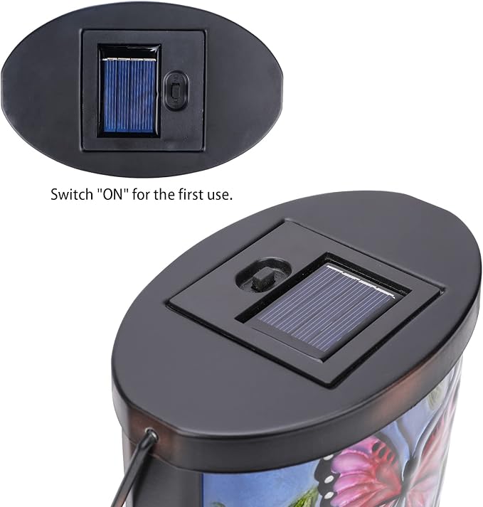 Butterfly Solar Lanterns, Waterproof LED Porch Lights