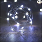 4-Pack 30 LED Christmas Twinkle Lights, 10ft Waterproof for Backyard