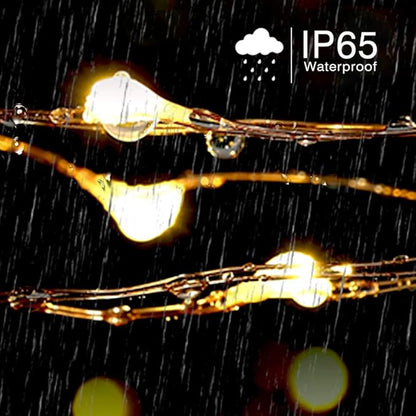 164ft LED Patio String Lights, Waterproof Outdoor