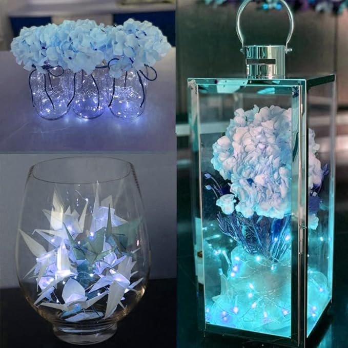16-Pack Christmas String Lights, 10ft 30 LED Waterproof Twinkle Lights