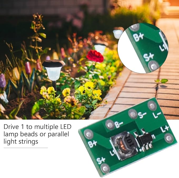 10Pcs Solar Lamp Circuit Board Solar Charge Controller Board Module for Road Stud Light Durable