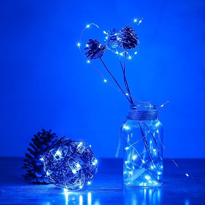 6-Pack Christmas String Lights, 3ft Waterproof Twinkle Lights