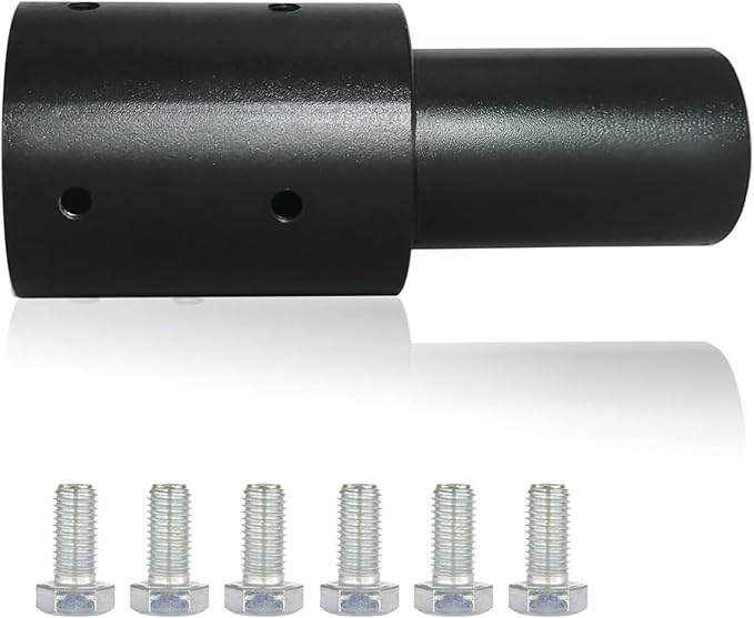 Slip Fitter Light Pole Adapter - 3 in Round Pole, 2 3/8 in Round Tenon Adapter for Led Parking Lot Shoebox Street Post Light Metal Outdoor Mount Bracket