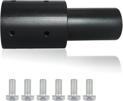 Slip Fitter Light Pole Adapter - 3 in Round Pole, 2 3/8 in Round Tenon Adapter for Led Parking Lot Shoebox Street Post Light Metal Outdoor Mount Bracket
