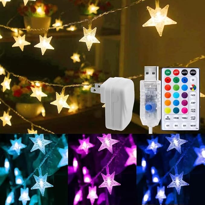 RGB Backyard String Lights, 33ft Weatherproof LED