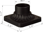 Post Light Pier Mount Adapter, Heavy-Duty