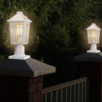 2-Pack Bright Solar Post Cap Lights for Deck, LED