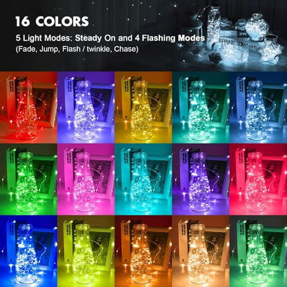 39ft Christmas LED String Lights, Waterproof Timer Lights