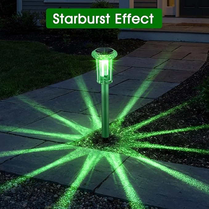 10-Pack Solar Landscape Lights for Driveway