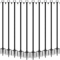 10-Pack 10ft Metal Light Poles for Deck, Heavy-Duty