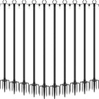 10-Pack 10ft Metal Light Poles for Deck, Heavy-Duty
