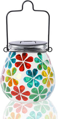 Mosaic Solar Backyard Lanterns, Metal Waterproof LED