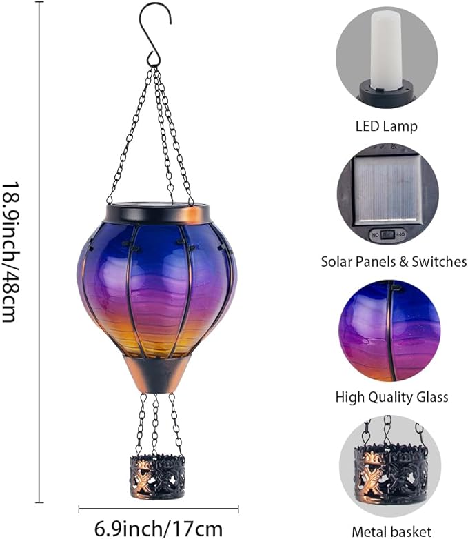 Courtyard Solar Lantern Set, Rustic Outdoor Lighting