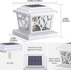 4-Pack Solar Post Cap Lights for Yard, LED