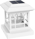 Warm White Solar Fence Post Caps, Patio LED
