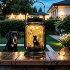 Dog Solar Lawn Figurine Light, Waterproof