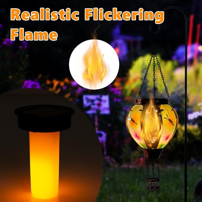 Butterfly Solar Porch Lanterns, Charming Waterproof LED
