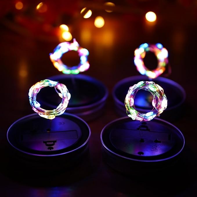 10-Pack Christmas String Lights, 30 LED Waterproof Twinkle Lights