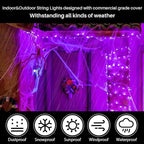 Halloween Porch String Lights, 18ft 50 LED Waterproof