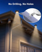 4-Pack Solar Dock Lights, Warm White Waterproof LED