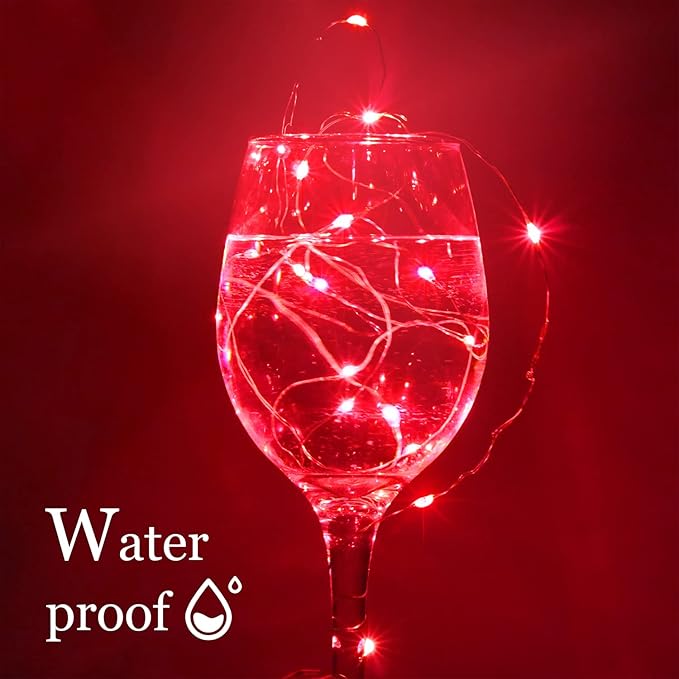 15-Pack Christmas String Lights, 6ft 20 LED Waterproof Twinkle Lights