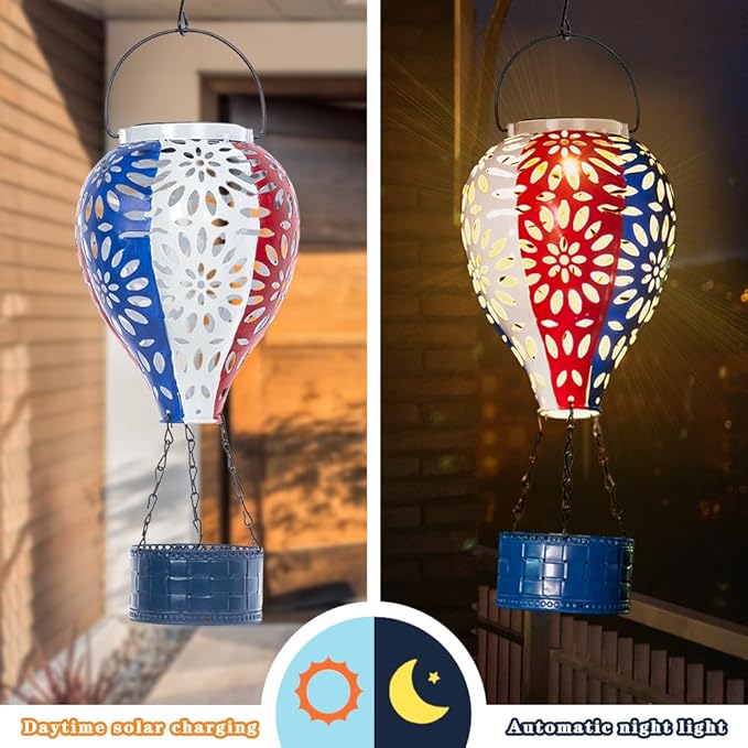 Garden Solar Lanterns, Waterproof LED Backyard Lights