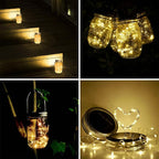 8-Pack Warm White Porch String Lights, Weatherproof LED