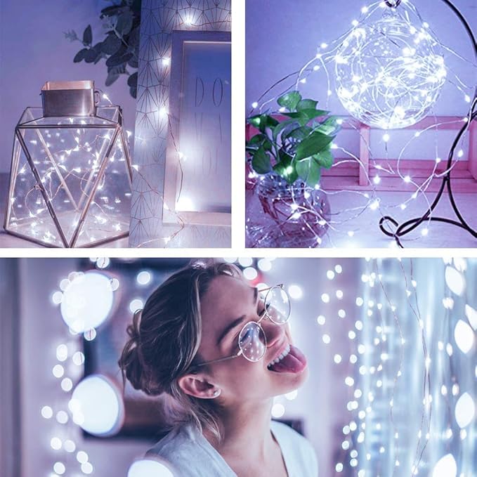 12-Pack 10ft LED Patio String Lights, Waterproof Outdoor