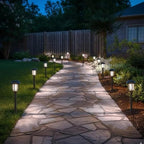 8-Pack Solar Pathway Lights, Waterproof LED Walkway Lights