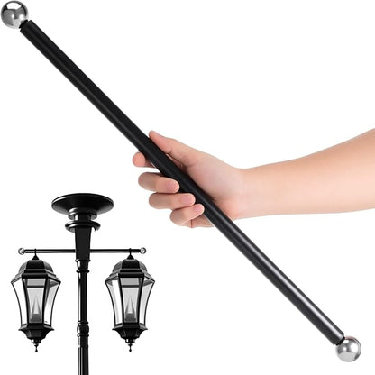 iplusmile Outdoor Lamp Post Cross Arm Ladder Rest Handle 22.04In Aluminum Adjustable Bracket for Heavy Duty Garden Light Pole Support