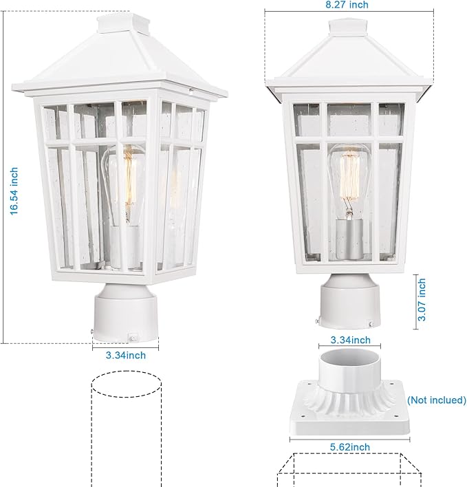 Upgraded Solar Post Cap Lights for Deck, LED