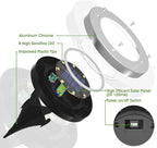 16-Pack Solar Ground Disk Lights, Warm White Waterproof LED