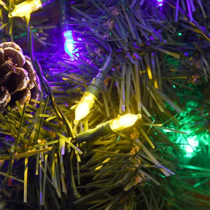 18ft Christmas LED String Lights, Waterproof Timer Lights