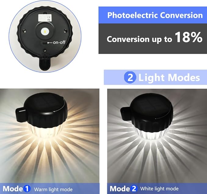 Outdoor Solar Pathway Lights, IP64 Waterproof Solar Powered Landscape Spot Light, 2 Pack Solar Decoration Garden Lights for Yard,Porch,Walkway,Driveway