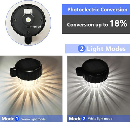 Outdoor Solar Pathway Lights, IP64 Waterproof Solar Powered Landscape Spot Light, 2 Pack Solar Decoration Garden Lights for Yard,Porch,Walkway,Driveway