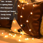 10ft Edison Bulb Patio String Lights, Waterproof
