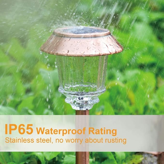 6-Pack Solar Landscape Lights for Yard