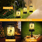 Butterfly Solar Yard Lanterns, Rustic Waterproof LED