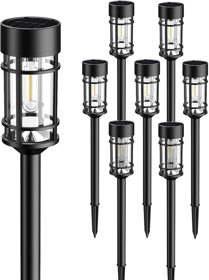 Solar Pathway Lights 8-Pack, Walkway LED