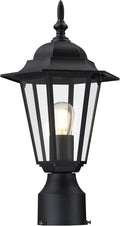 Outdoor Pole Lantern, Black Weatherproof Post Light