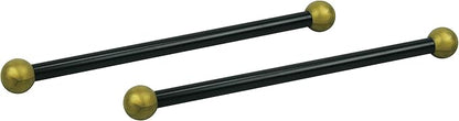 Solus SCA-335-2PK 15" Aluminum Cross Arm Ladder for Outdoor Lamp Posts and Poles, Easy to Mount, Maintenance Free and Weather Resistant, Black Bar with Gold Caps, Pack of 2