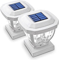 Solar Post Cap Lights, White Waterproof
