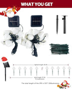Christmas String Lights, 55ft 32 LED Remote & Timer