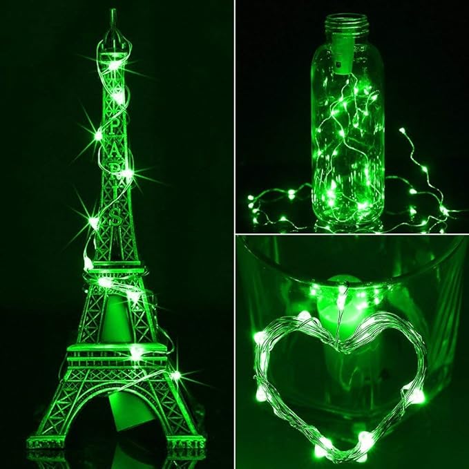 6-Pack Christmas String Lights, 6ft Waterproof Twinkle Lights