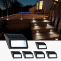 6-Pack Solar Deck Lights, Cool White LED