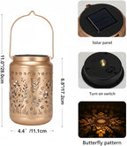 Butterfly Solar Lantern Set, Charming Porch Lighting