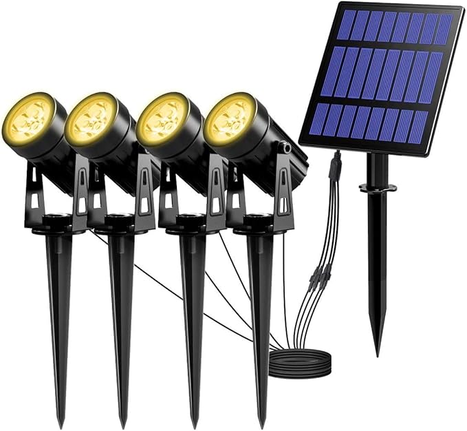 Solar Yard Spotlights, Waterproof